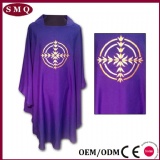 Purple embroidery chasuble